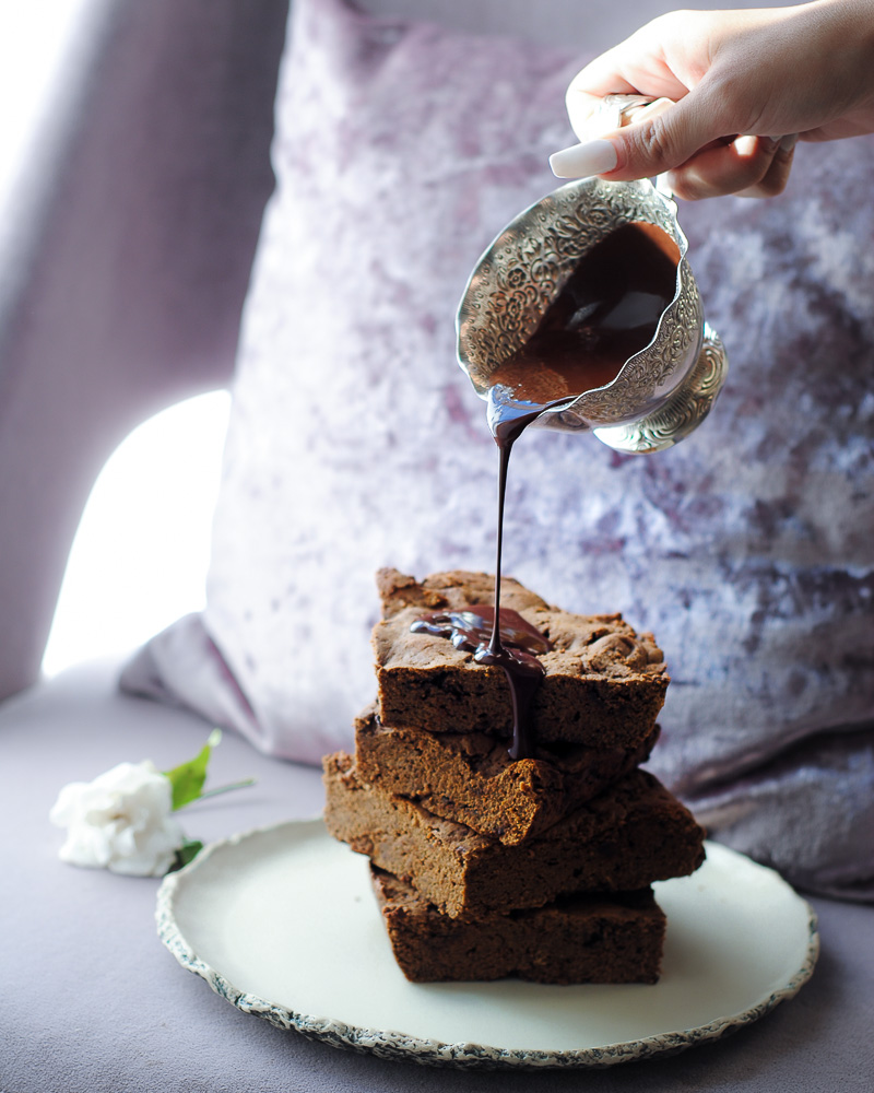 brownies με γλυκοπατάτα