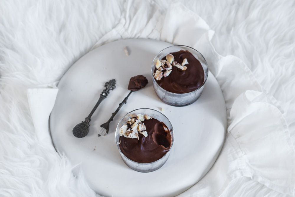 mousse sokolatas me kastano vegan