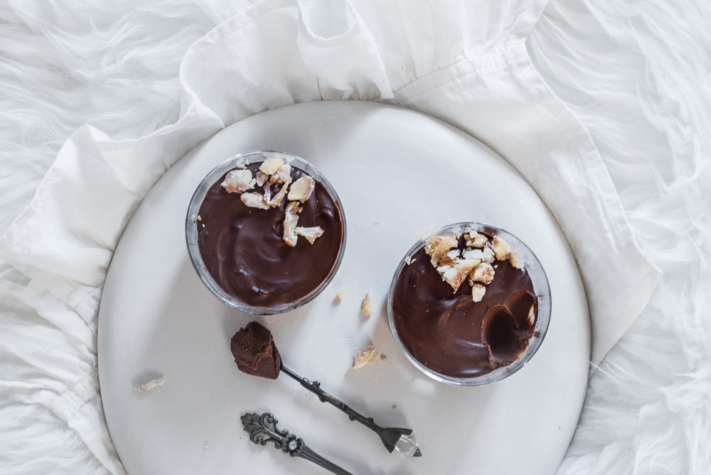 mousse sokolatas me kastano vegan