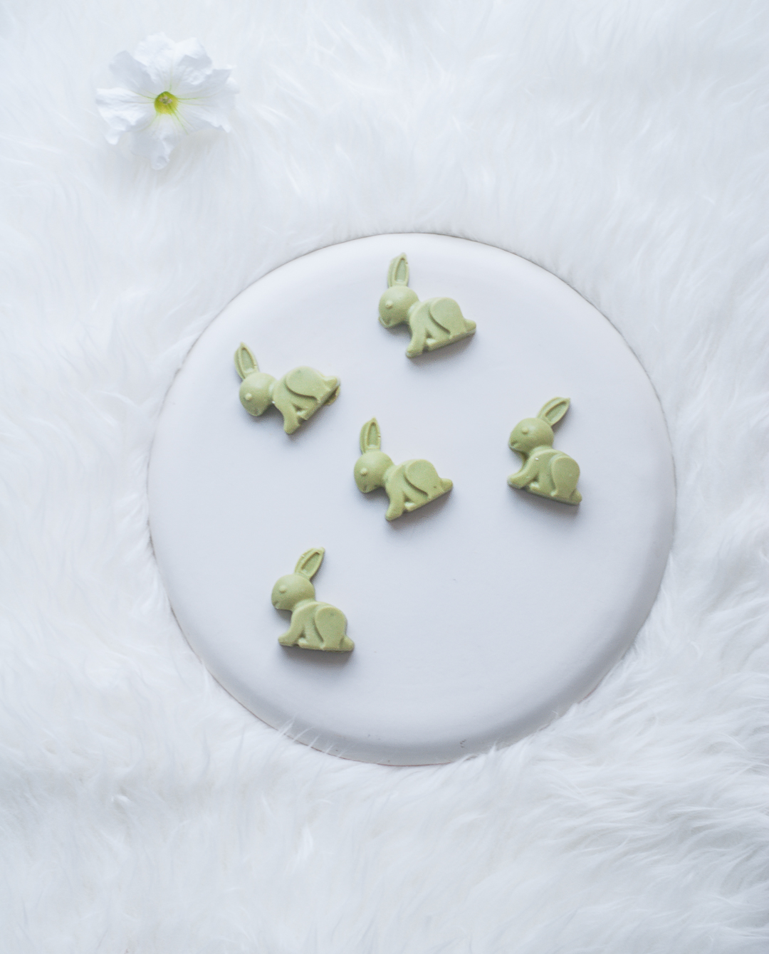 Vegan λευκή σοκολάτα, με τσάι matcha